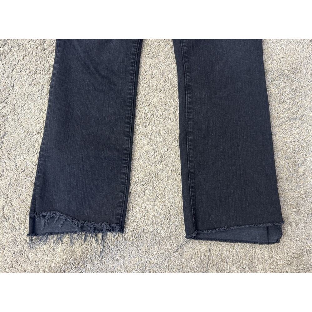MOTHER Insider Crop Step Fray Jeans Not Guilty Black Wash Size 32 MINT CONDITION - Picture 3 of 8